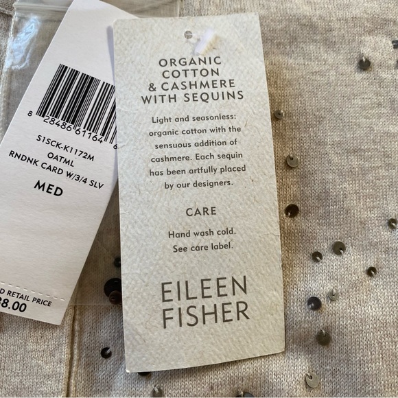 Eileen Fisher Organic Cotton Cashmere Cardigan - Picture 4 of 7